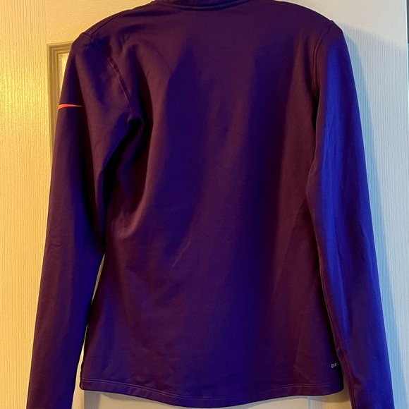 Nike Women's Deep Purple Half-Zip Sweatshirt Pullover - Picture 2 of 10